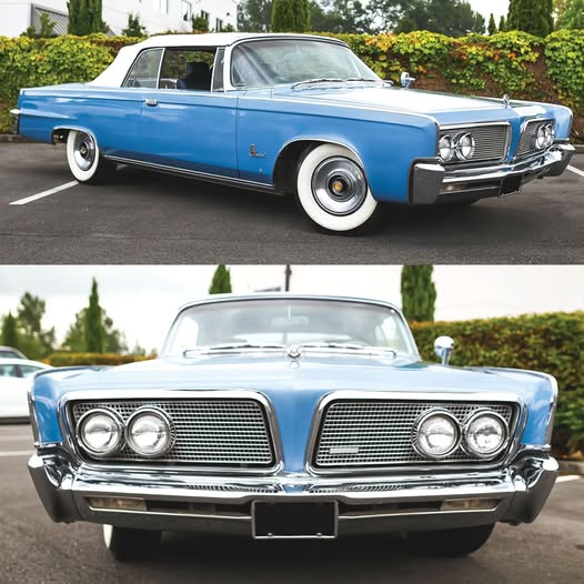 Blue Vintage Car