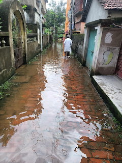 Floded Village Street