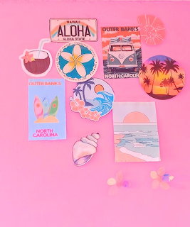 Summer Beach Stickers Collection