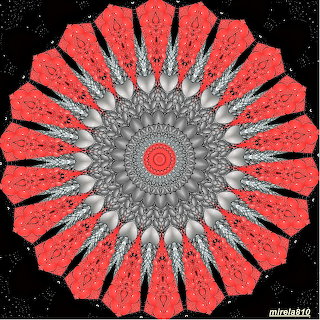 Red Mandala Flower
