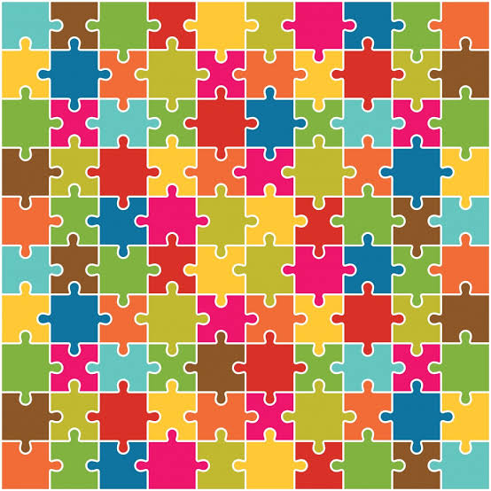 Colorful Puzzle Pattern