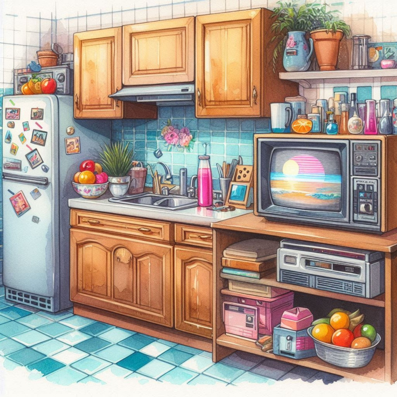 80s kitchen