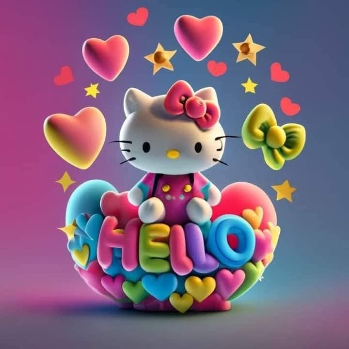 Hello Kitty 3D Art