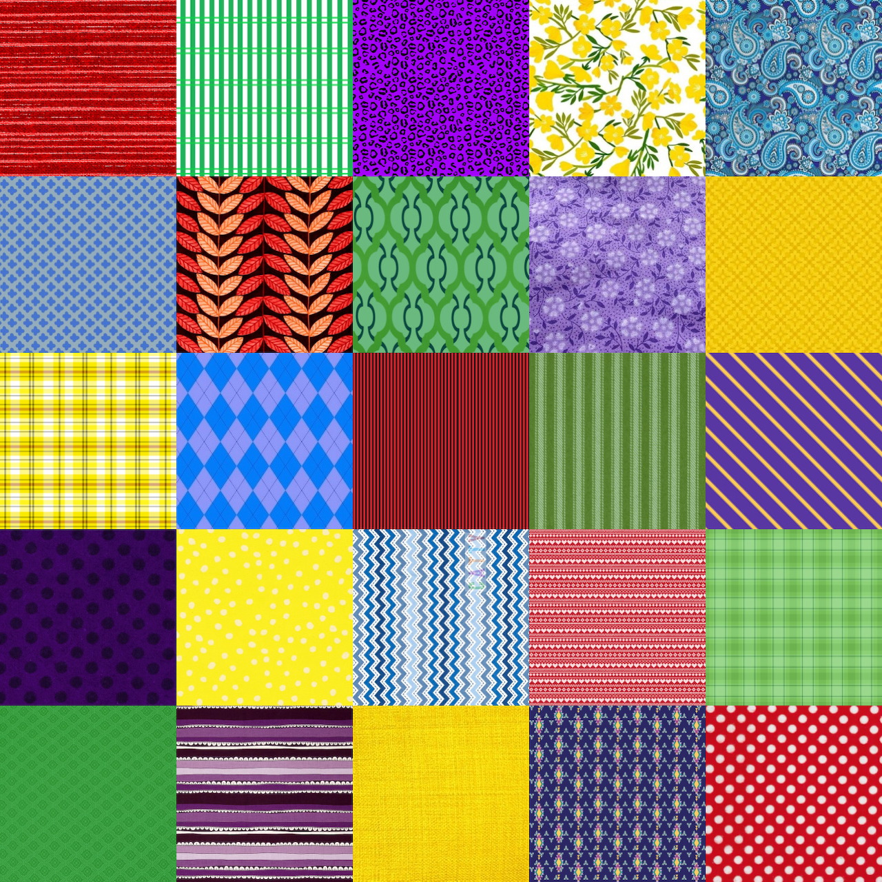 Colorful Patchwork Pattern Grid