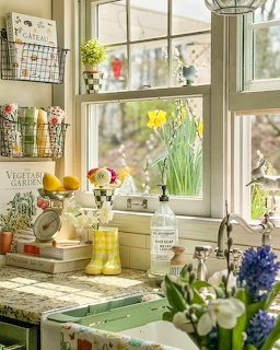 Cozy Kitchen Window Still Life