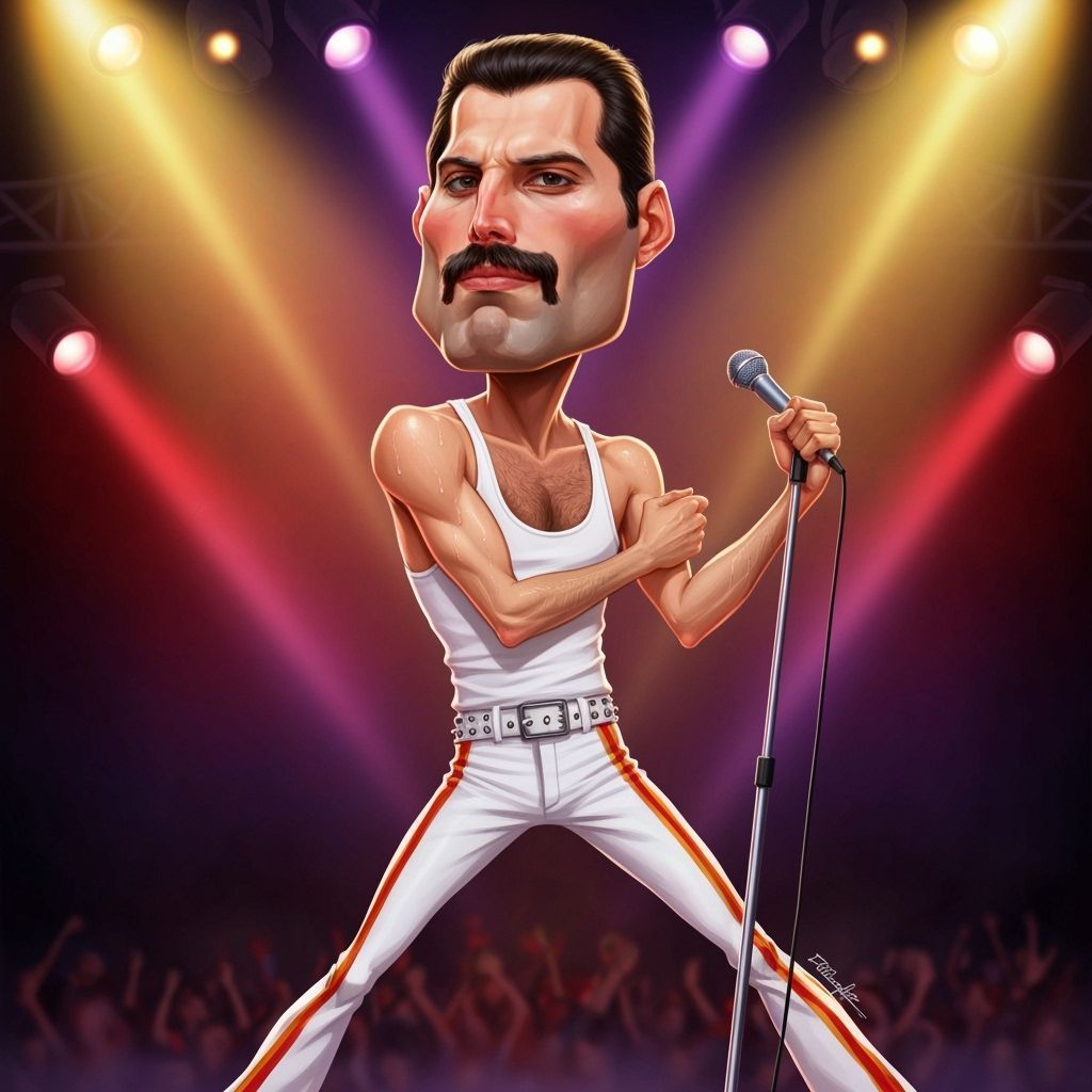 Freddy Mercury Caricature