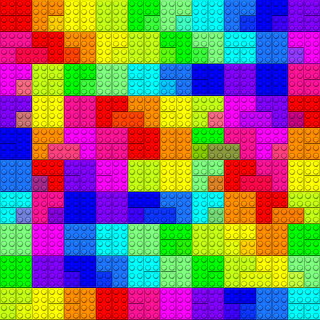 Colorful Building Blocks Grid