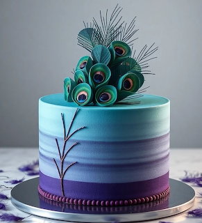 Peacock Feather Cake