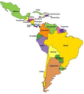 Central South America Map