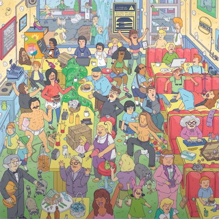 Animated Burger Restaurant Scene