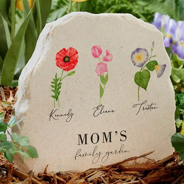 Mom's Family Garden Stone