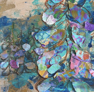 Abstract Colorful Shells Collage