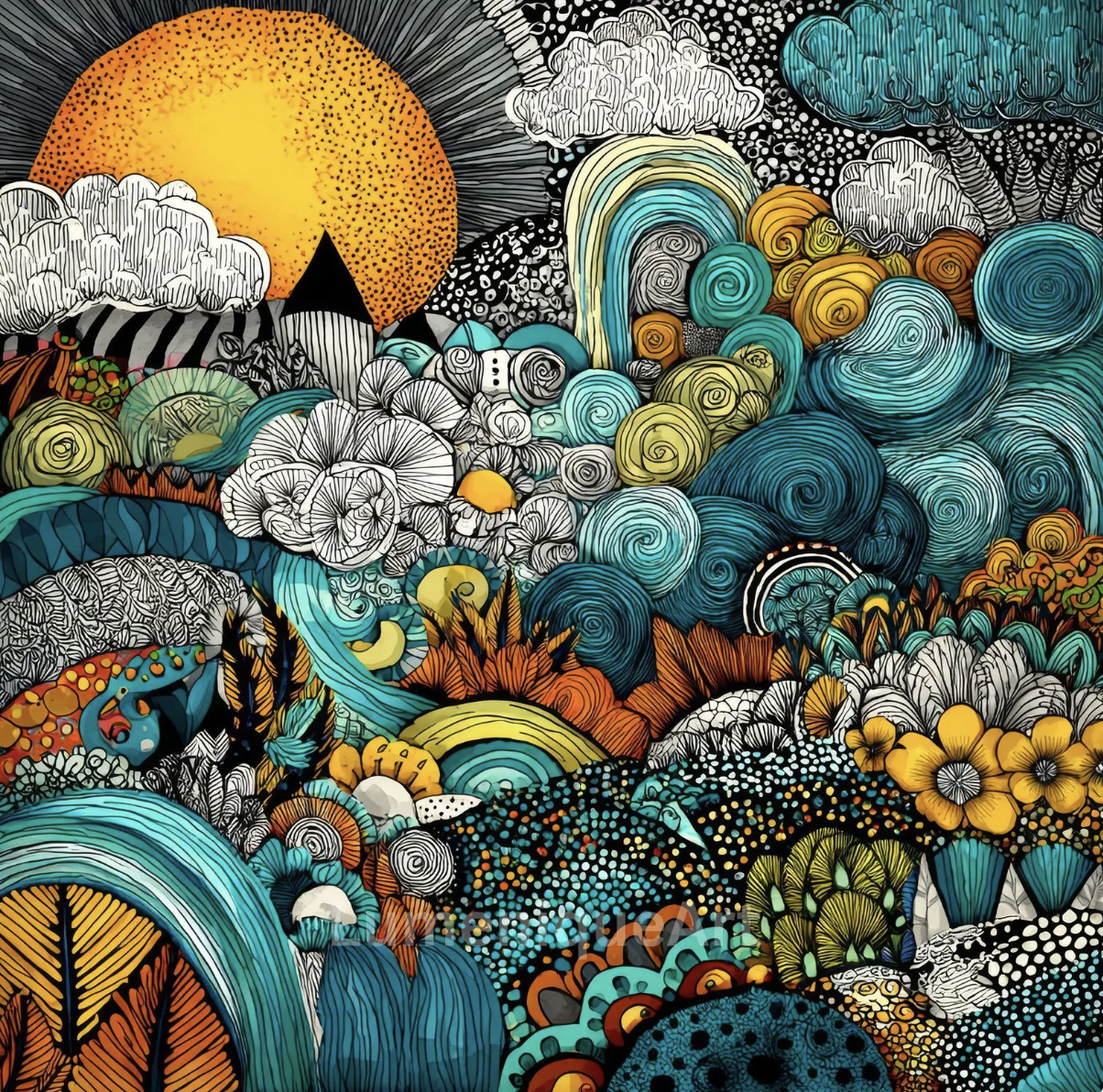 Abstract Ocean Wave Patterns