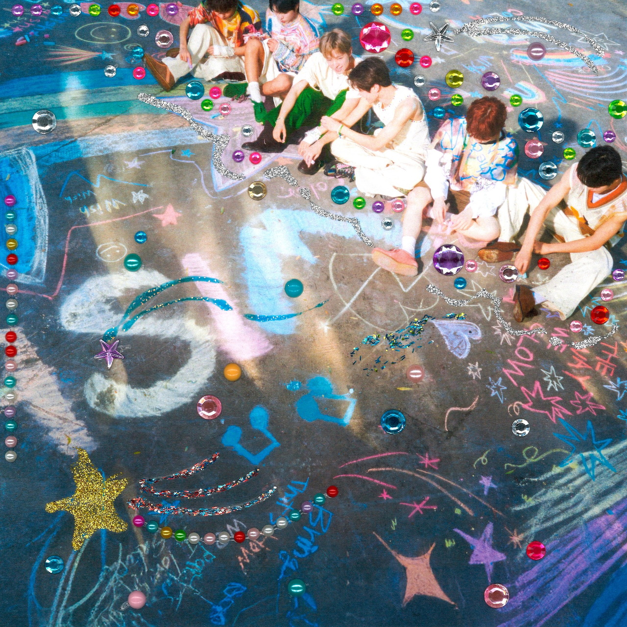 Colorful Chalk Mural