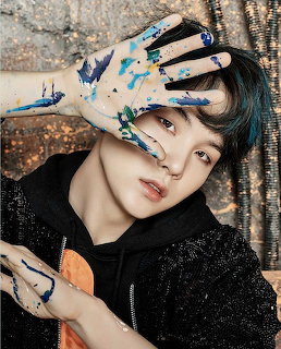 Suga BTS Paint Portrait
