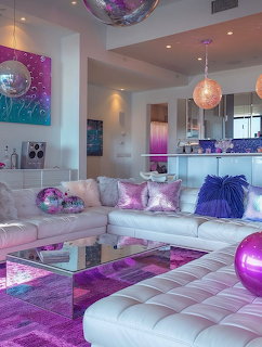 Pink Purple Living Room