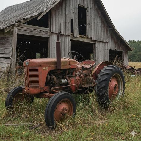 Rusty Old Farm Tractor