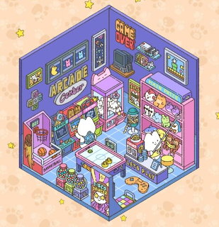Cat Arcade Room