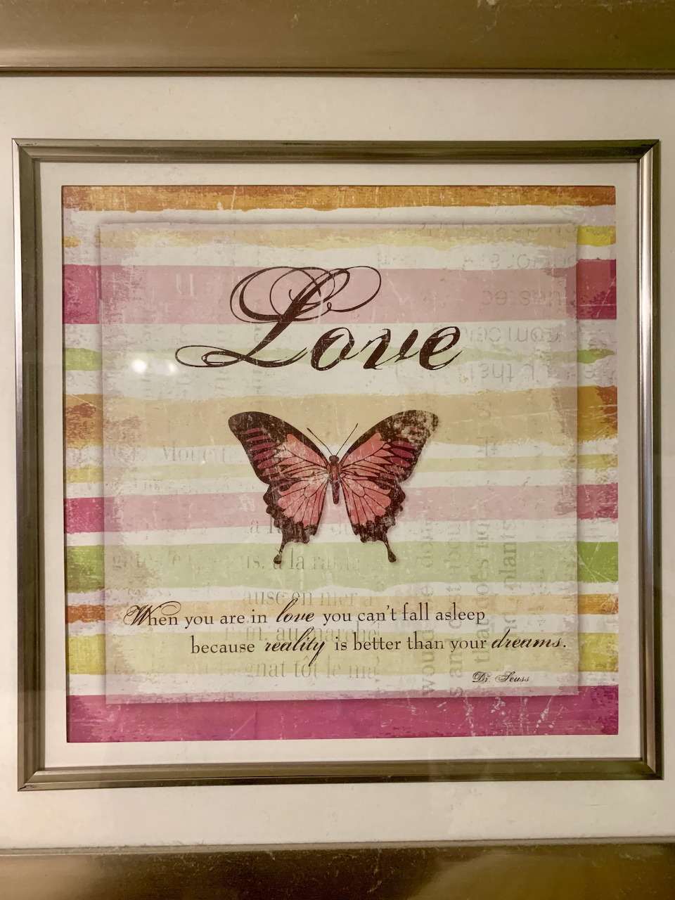 Love Butterfly Inspirational Quote