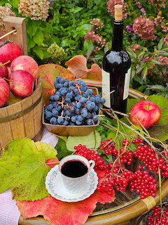 Wine and Fruit Still Life