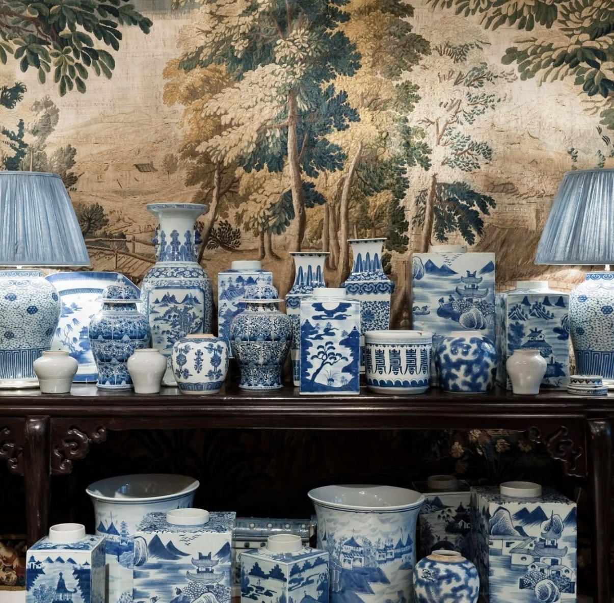 Blue and White Vases
