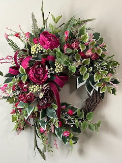 Pink Peony Summer Wreath