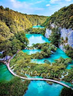 Plitvice Lakes Turquoise Waterfalls