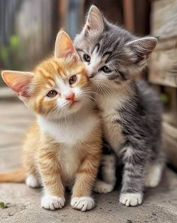 Taby Kittens Cuddling