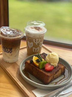 Iced Coffee and Toast