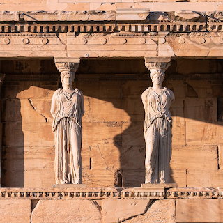 Greek Caryatid Statues