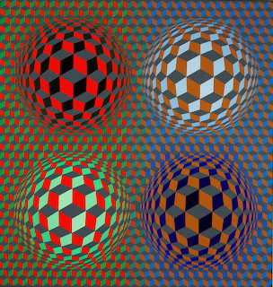 Vasarely Optical Spheres