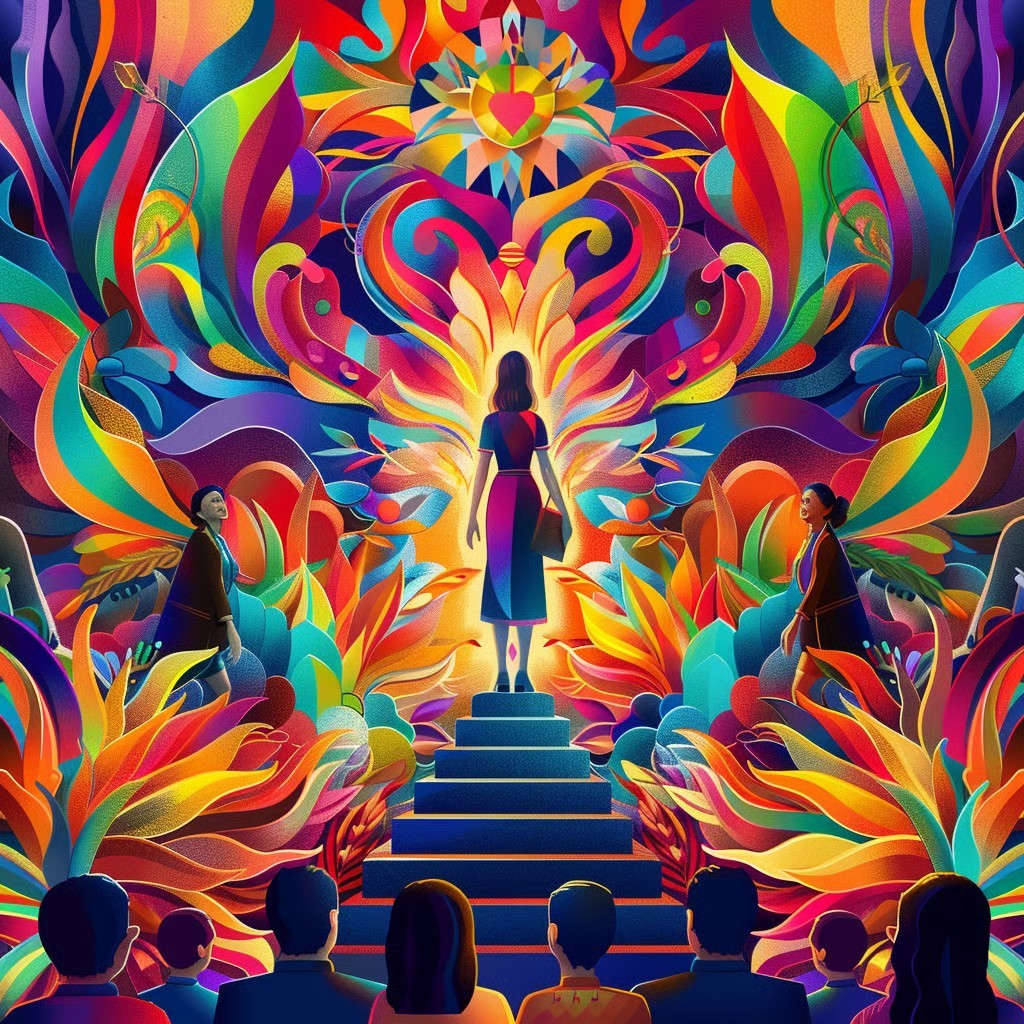 Colorful Abstract Woman