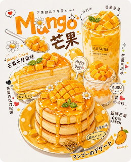 Mango Dessert Illustration