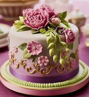 Floral Fondant Cake