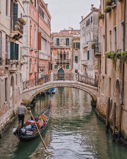 Venice Canal and Bridge