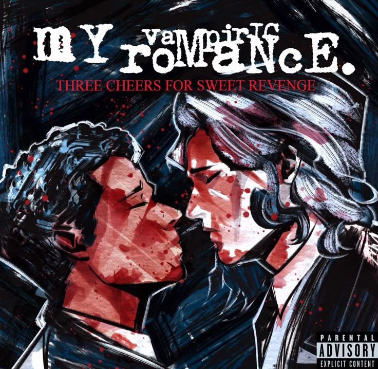 Illustrated cover art with two faces in profile, dark painterly strokes, and red text