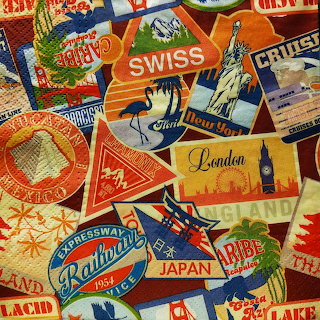 Vintage Travel Luggage Labels