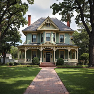 Victorian Mansion with Wraparound Porch