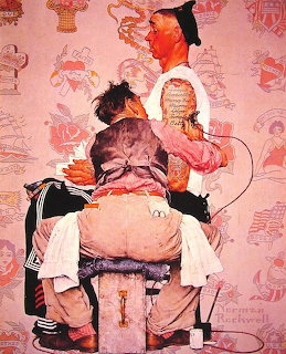 Norman Rockwell The Tattoo Artist