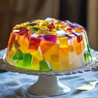 Colorful Jello Dessert