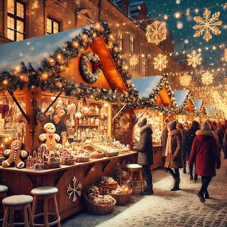 Christmas Market at Night
