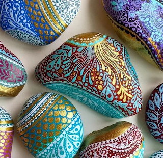 Painted Mandala Stones