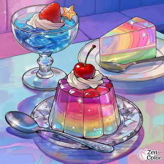 Rainbow Jelly Desserts