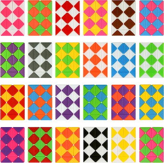 Colorful Geometric Pattern Grid