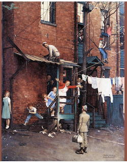 Homecoming GI Norman Rockwell