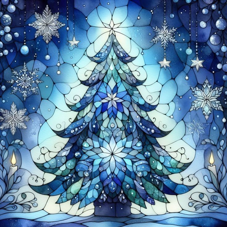 Blue Christmas Tree