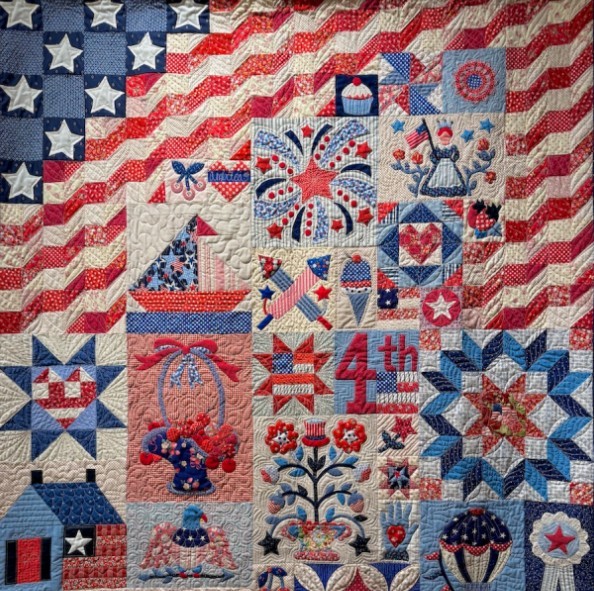 Patriotic Patchwork Quilt