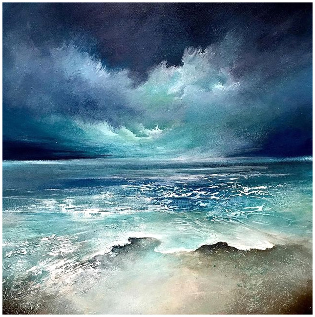 Stormy Ocean Seascape Painting