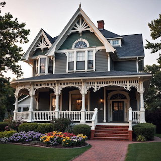 Victorian House with Wraparound Porch