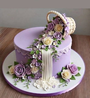 Purple Flower Cake